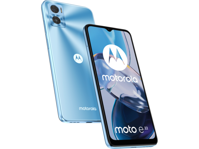 Смартфони Motorola Moto E22 64GB, Crystal Blue