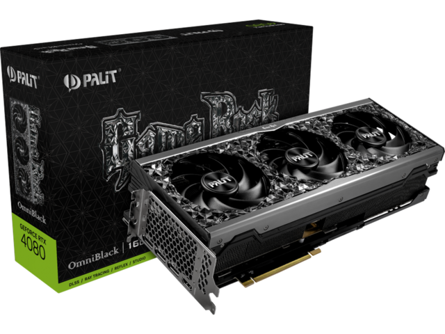 Видео карти Palit GeForce RTX 4080 GameRock OmniBlack 16GB