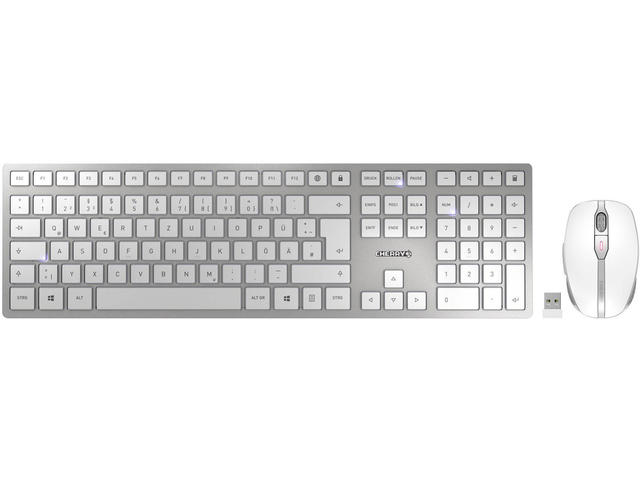 Клавиатури CHERRY DW 9000 SLIM, white/silver