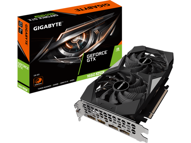 Видео карти Gigabyte GeForce GTX 1660 SUPER D6 6GB