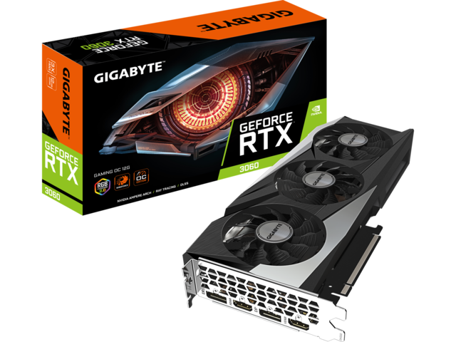 Видео карти GIGABYTE GeForce RTX 3060 GAMING OC 12GB