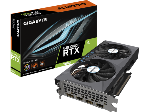 Видео карти GIGABYTE GeForce RTX 3060 EAGLE OC 12GB