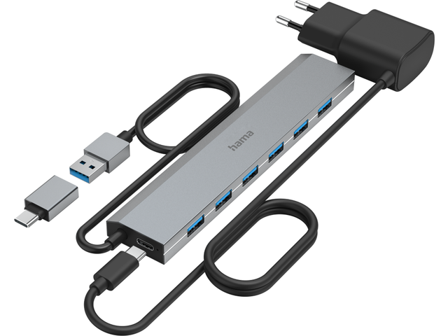 USB Хъб Hama Hub USB, 7 порта