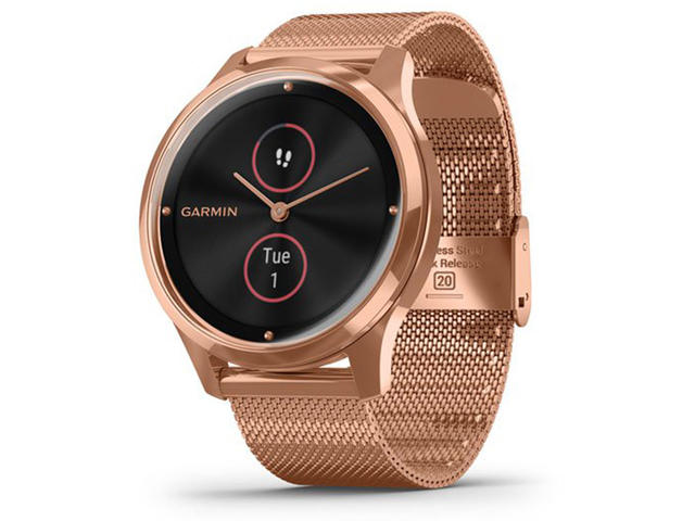 Смарт часовници Garmin Vivomove Luxew 18K Rose Gold/Milanese