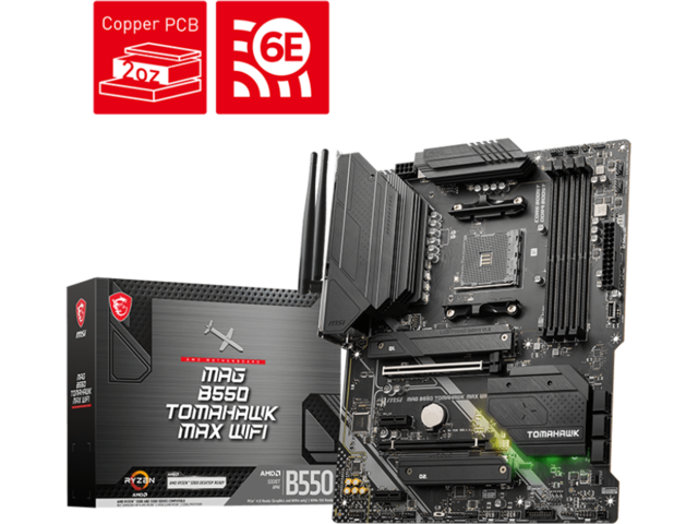 Дънни платки MSI MAG B550 TOMAHAWK MAX WIFI DDR4