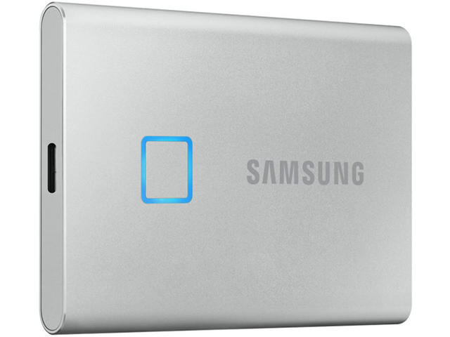 Външни SSD 2TB Samsung Portable SSD T7 Touch Silver