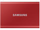 Външни SSD 500GB Samsung Portable SSD T7 Metallic Red
