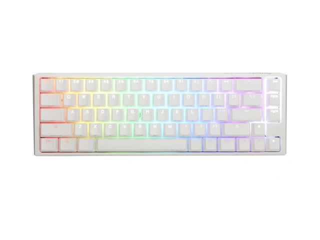 Клавиатури Ducky One 3 Pure White SF 65%, Hotswap Cherry MX Blue