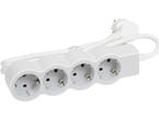 Разклонители Legrand STD, шуко, 4X2P+E, 1,5м. кабел, бяло/сиво