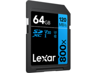 Карти памет 64GB Lexar® Professional 800x SDHC™ UHS-I, C10 V10 U1