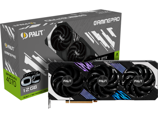 Видео карти PALIT GeForce RTX 4070 GamingPro OC 12GB