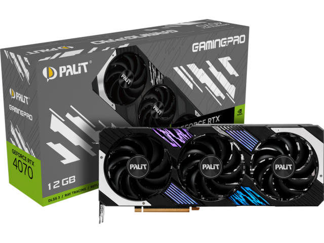 Видео карти PALIT GeForce RTX 4070 GamingPro 12GB