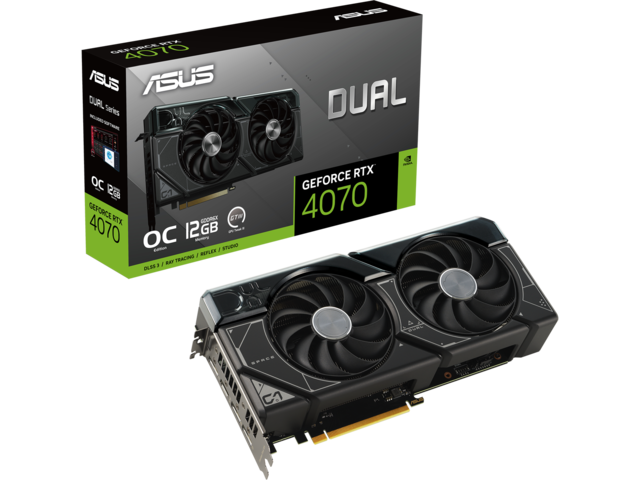 Видео карти ASUS DUAL RTX 4070 OC Edition 12GB
