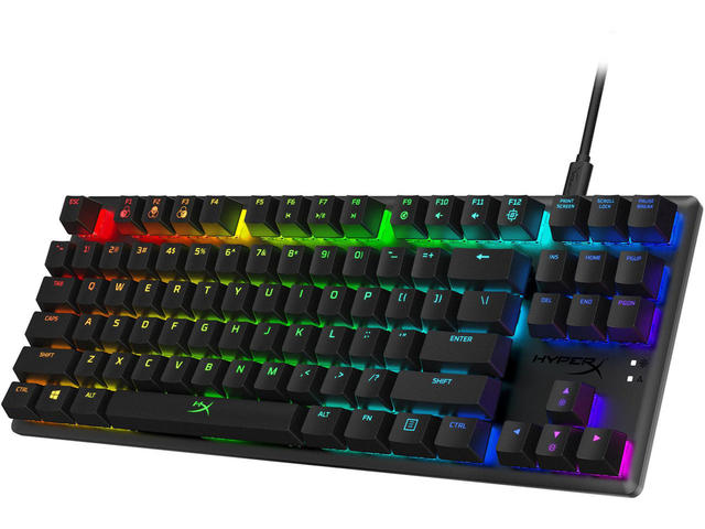 Клавиатури HyperX Alloy Origins Core, сини суичове