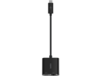 Кабели и Адаптери Belkin USB-C към Ethernet + адаптер за зареждане (60W PD) - черен