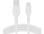 Кабели и Адаптери Belkin BOOST CHARGE Flex Silicone cable USB-A to USB-C - 2M - White