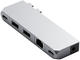 USB Хъб Satechi Aluminium Pro Hub Mini, Silver