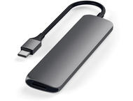 USB Хъб Satechi Type-C Slim Multimedia Adapter V2 - Space Grey