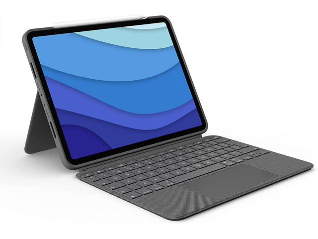 Клавиатури Logitech Combo Touch за 11-инчов iPad Pro (1-во, 2-ро, 3-то и 4-то поколение) - Oxford Grey US