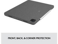 Клавиатури Logitech Combo Touch за 11-инчов iPad Pro (1-во, 2-ро, 3-то и 4-то поколение) - Oxford Grey US