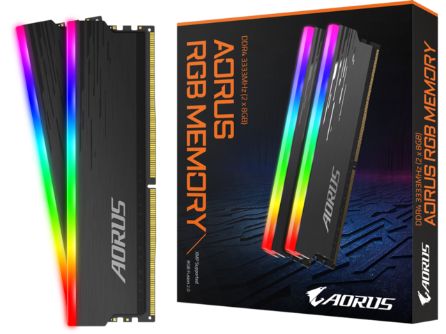 Оперативна памет 16GB (2x8GB) DDR4 3333MT/s Gigabyte AORUS RGB