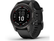 Смарт часовници Garmin fenix 7S Pro Sapphire Solar Edition - Carbon Grey DLC Titanium с Black каишка