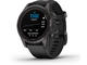 Смарт часовници Garmin fenix 7S Pro Sapphire Solar Edition - Carbon Grey DLC Titanium с Black каишка