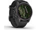 Смарт часовници Garmin fenix 7S Pro Sapphire Solar Edition - Carbon Grey DLC Titanium с Black каишка