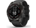 Смарт часовници Garmin fenix 7X Pro Sapphire Solar Edition - Carbon Grey DLC Titanium с Black каишка