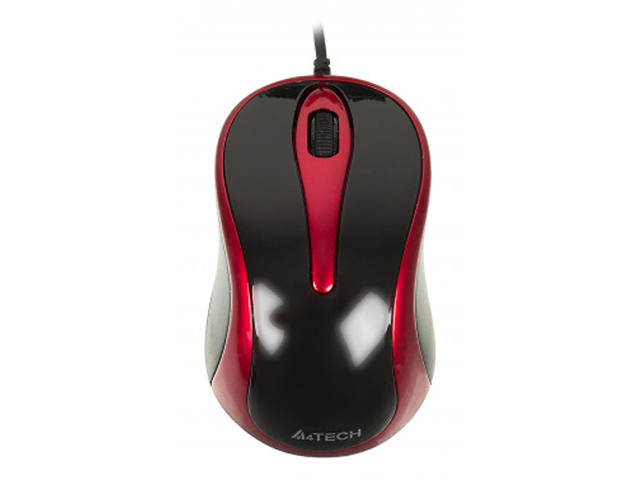 Мишки A4Tech N-360, в черно-червено