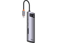 USB Хъб Baseus 8 в 1 USB-C WKWG080113, Сив