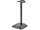 Стойки за слушалки FragON - Watchtower 2U RGB headset & headphone holder, Black