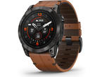Смарт часовници Garmin Epix Pro (Gen 2) Sapphire Edition 51 мм Carbon Grey DLC Titanium с Chestnut кожена каишка