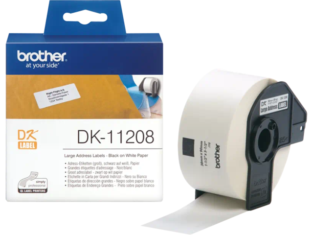 Хартия Brother DK-11208 Large Address Paper Labels