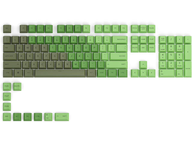 Капачки за клавиатури Glorious GPBT Doubleshot 114-Keycap Olive US-Layout