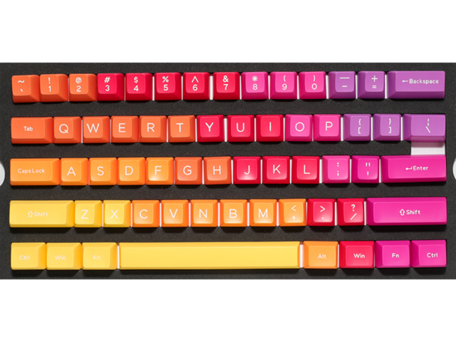 Капачки за клавиатури Ducky Afterglow, 108-Keycap Set ABS, Double-Shot, US Layout