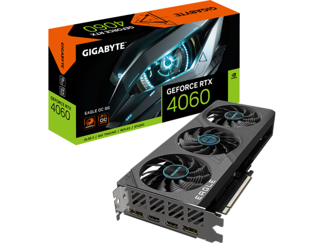 Видео карти GIGABYTE GeForce RTX 4060 EAGLE OC