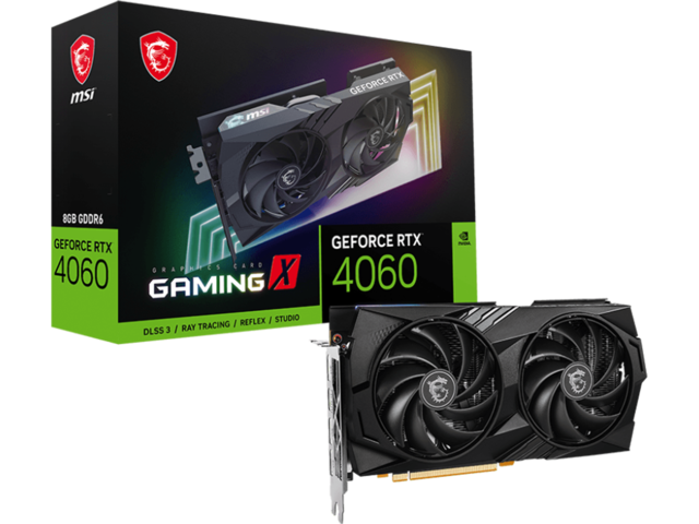 Видео карти MSI GeForce RTX 4060 GAMING X 8G