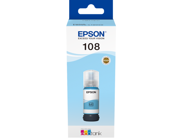 Консумативи Epson 108 EcoTank Light Cyan