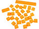 Капачки за клавиатури Ducky Yellow 31-Keycap Set Rubber Backlit Double-Shot US Layout 