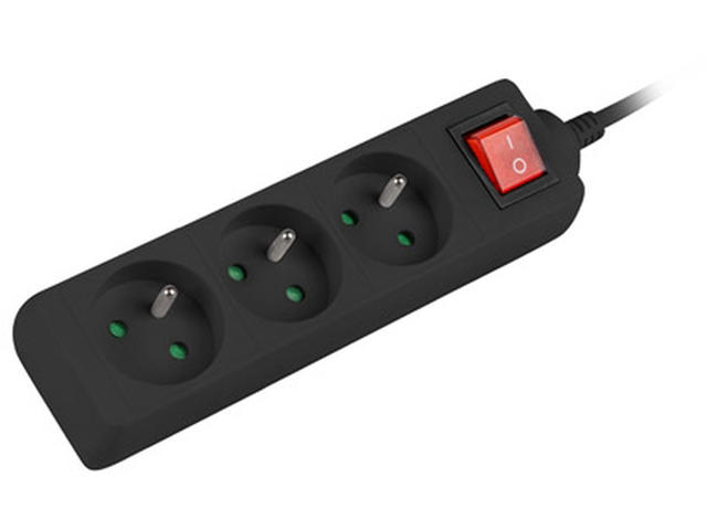 Разклонители Lanberg power strip 3 м, 3 гнезда