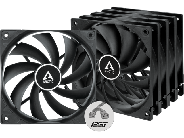 Вентилатори Arctic F12 PWM PST Black 5 Pack