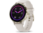 Смарт часовници Garmin Venu 3S Soft Gold безел с Ivory корпус и силиконова каишка