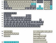 Капачки за клавиатури Keychron Cherry Profile Double - Shot PBT Full Set 219 Keycaps - Dolch Blue