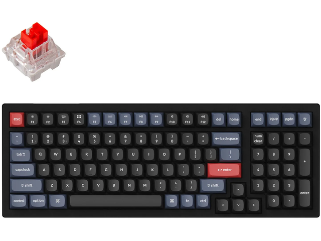 Клавиатури Keychron K4 Pro Hot-Swappable Full-Size K Pro Red Switch White LED