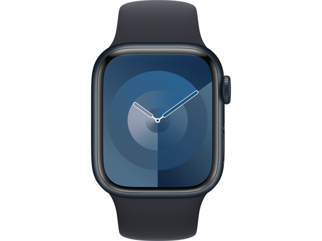 Смарт часовници Apple Watch S9 GPS 41mm Midnight Alu Case w Midnight Sport Band - M/L
