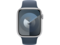 Смарт часовници Apple Watch S9 GPS 45mm Silver Alu Case w Storm Blue Sport Band - M/L