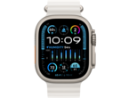 Смарт часовници Apple Watch Ultra2 Cellular, 49mm Titanium Case w White Ocean Band
