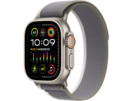 Смарт часовници Apple Watch Ultra2 GPS + Cellular, 49mm Titanium Case w Green/Grey Trail Loop - M/L