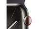 Смарт часовници Apple Watch S9 Cellular 45mm Graphite Stainless Steel Case w Midnight Sport Band - M/L